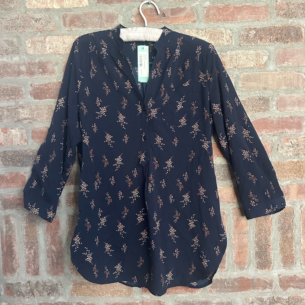 Floral Navy Women's Top